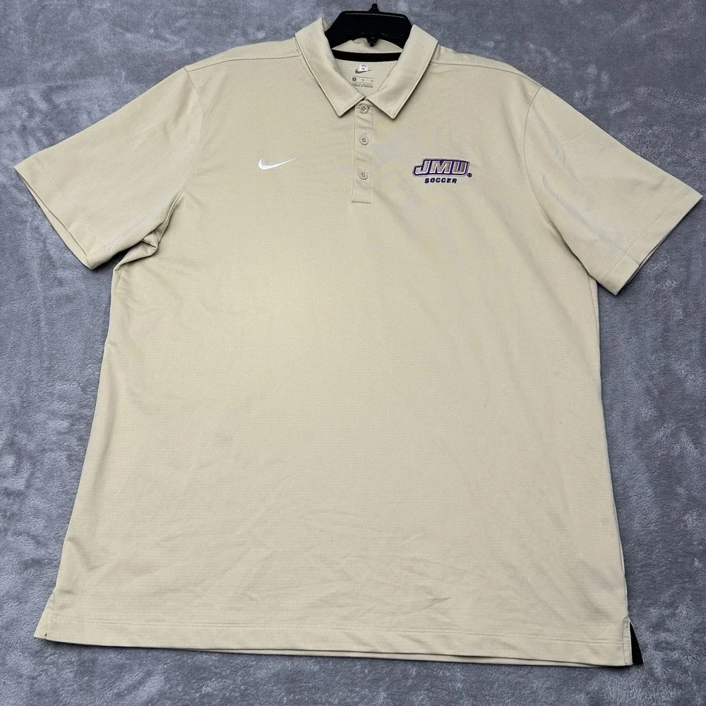 James Madison University Dukes Soccer Nike Team Issued Polo JMU Dukes 2XL